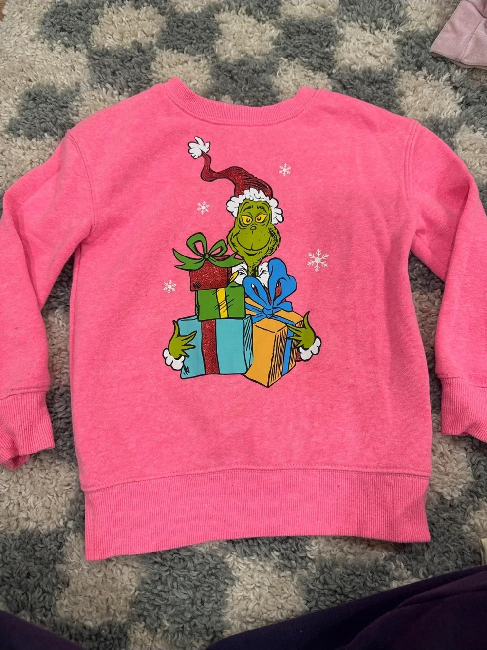 Carter's Pink Grinch Graphic Sweatshirt